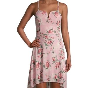 No Boundaries Pink High Low Maxi Dress Juniors 3xl